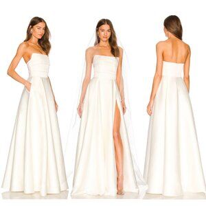 SAU LEE x Revolve Heidi Gown in White - Size 4